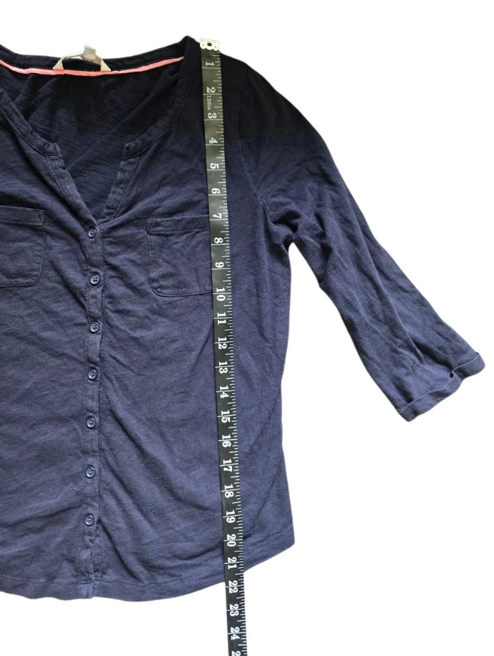 Navy Blue Boden Top 3/4 Sleeve - 6P - Picture 6 of 7